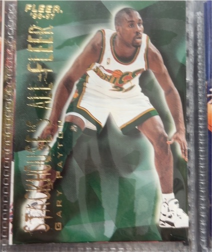 1996-97 Fleer Stackhouse's All-Fleer #10 Gary Payton — front