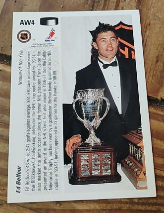 1991-92 Upper Deck Award Winners Holograms #AW4 Ed Belfour — front
