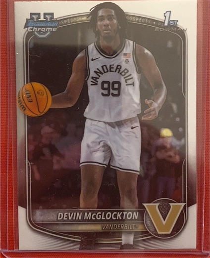 2025-26 Bowman Chrome Basketball #BCP-56 Devin McGlockton — front
