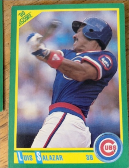 1990 Score #92 Luis Salazar — front