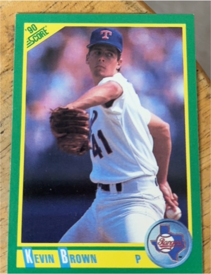 1990 Score #210 Kevin Brown — front