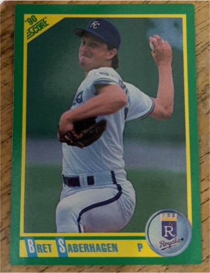 1990 Score #195 Bret Saberhagen — front
