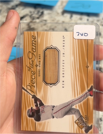 2000 Upper Deck SP Game Bat Edition Piece of the Game Ken Griffey Jr. — front