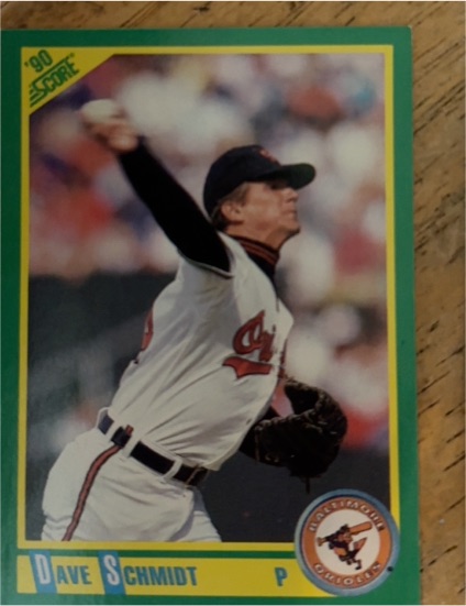 1990 Score #30 Dave Schmidt — front