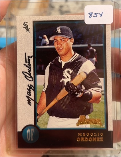1998 Bowman #185 Magglio Ordonez Rookie Card — front