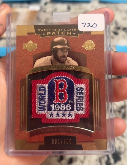2004 Upper Deck Sweet Spot Classic Patch #SSP-WB Wade Boggs — front
