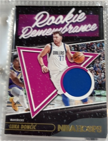2021-22 Panini NBA Hoops Rookie Remembrance #RR-LUD Luka Dončić — front