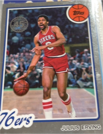 2025-26 Topps #80BK-2 Julius Erving 45th Anniversary Philadelphia 76ers — front