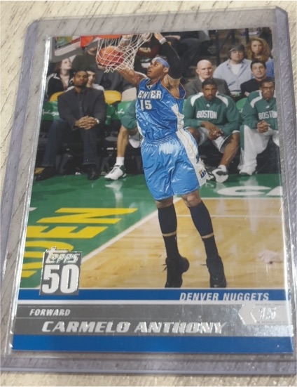 2007-08 Topps 50th Anniversary #7 Carmelo Anthony — front