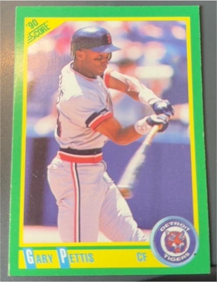 1990 Score #136 Gary Pettis — front