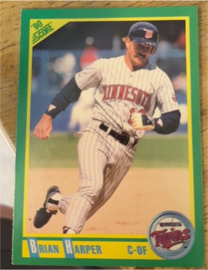 1990 Score #189 Brian Harper — front