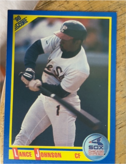 1990 Score #570 Lance Johnson Chicago White Sox — front