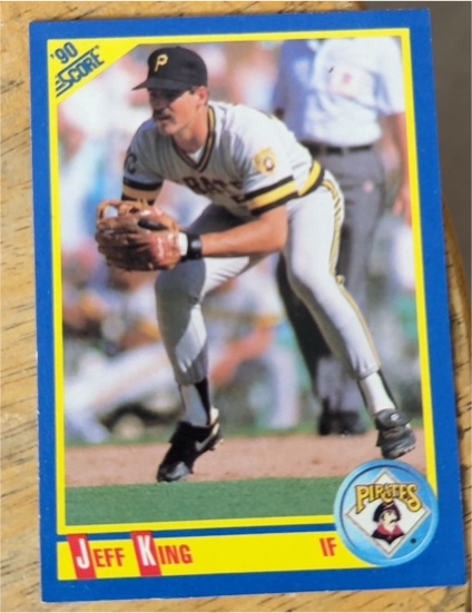 1990 Score #549 Jeff King Pittsburgh Pirates — front