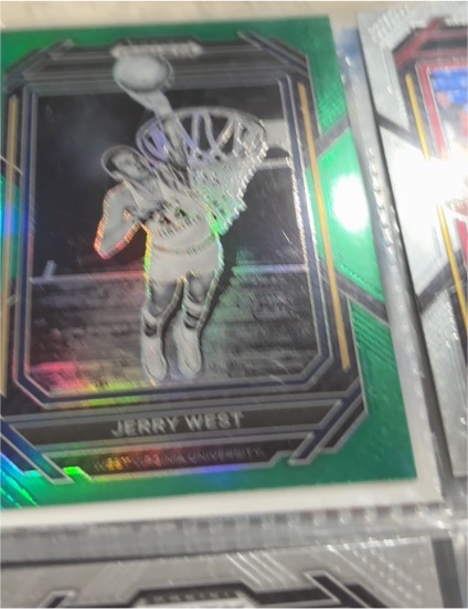 2023 Panini Prizm Draft Picks #81 Jerry West Green Prizm — front