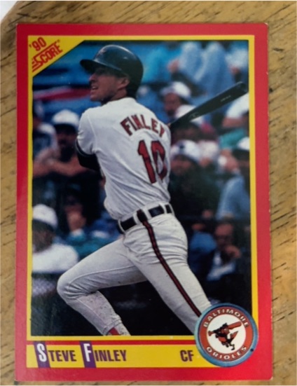 1990 Score #339 Steve Finley — front