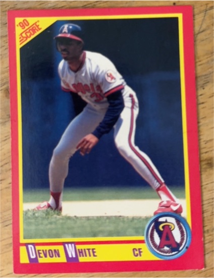 1990 Score #312 Devon White — front