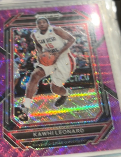 2023 Panini Prizm Draft Picks #60 Kawhi Leonard Purple Wave — front