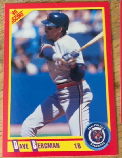 1990 Score #254 Dave Bergman — front
