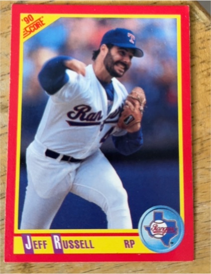 1990 Score #263 Jeff Russell Texas Rangers — front