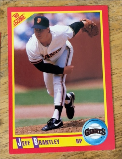 1990 Score #371 Jeff Brantley — front