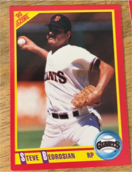 1990 Score #379 Steve Bedrosian — front