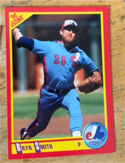 1990 Score #419 Bryn Smith — front