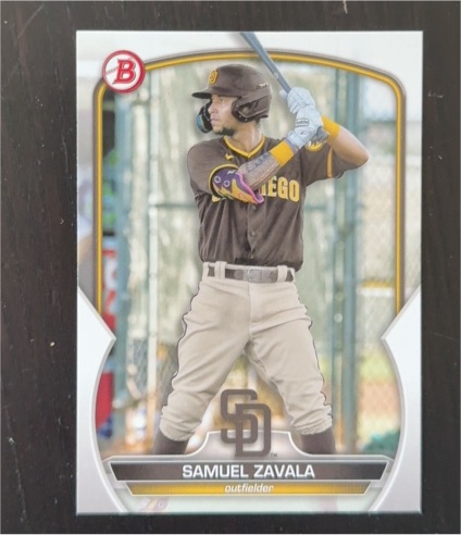 2023 Bowman #BP-75 Samuel Zavala — front
