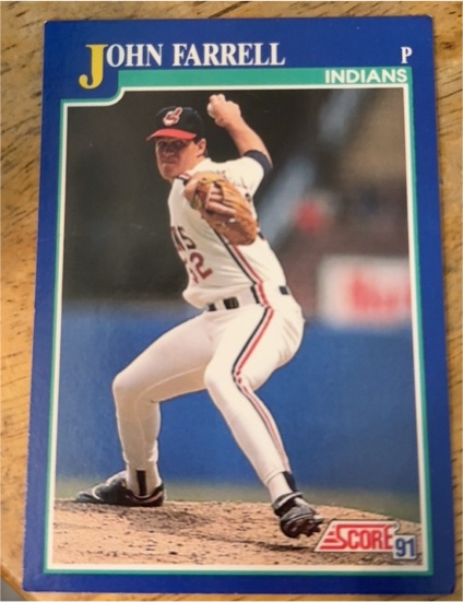 1991 Score #50 John Farrell Cleveland Indians — front