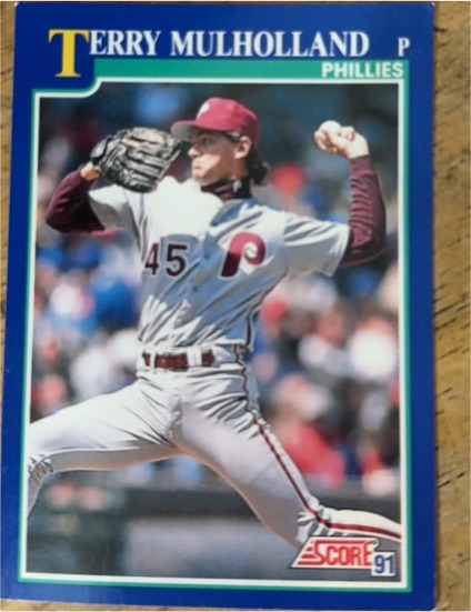 1991 Score #33 Terry Mulholland Philadelphia Phillies — front