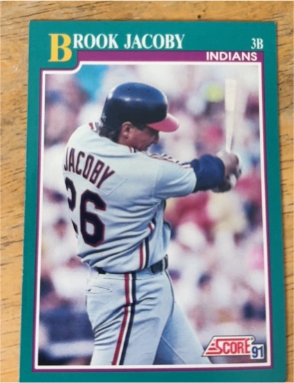 1991 Score #162 Brook Jacoby — front