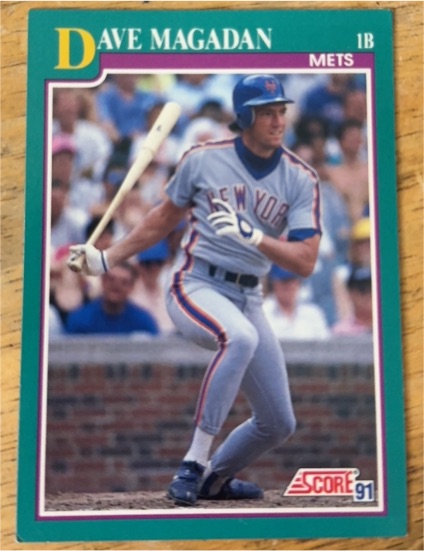 1991 Score #190 Dave Magadan — front