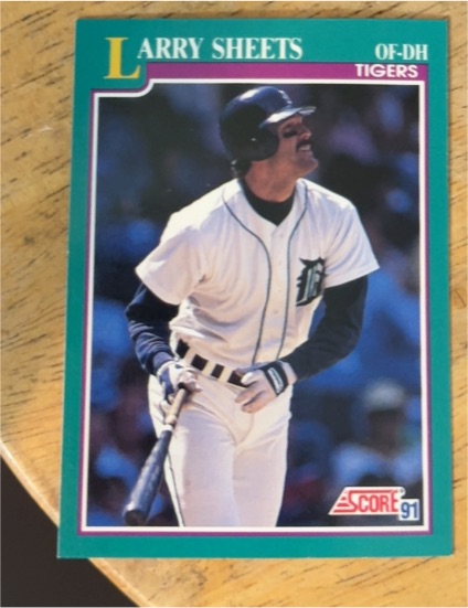 1991 Score #176 Larry Sheets — front
