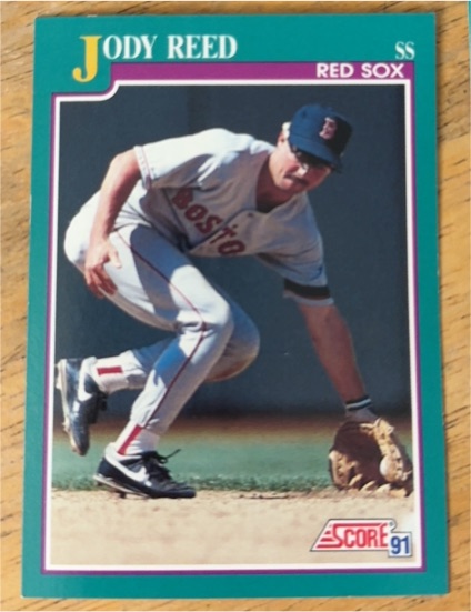 1991 Score #173 Jody Reed Boston Red Sox — front