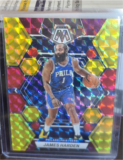 2022-23 Panini Mosaic #55 James Harden — front