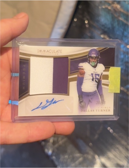 2024 Panini Immaculate #PPRA-DTR Dallas Turner — front