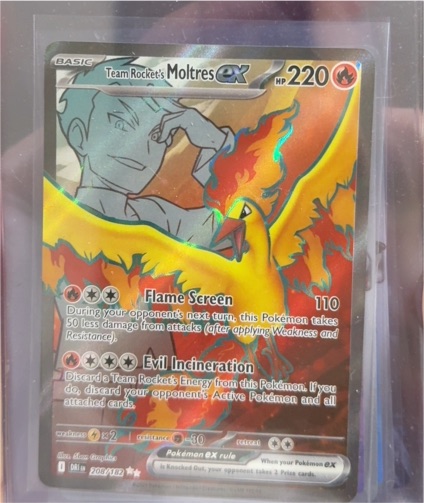 2023 Pokémon SV10: Destined Rivals #208 Team Rocket's Moltres ex — front