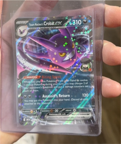 2022 Team Rocket's Crobat ex #122 — front