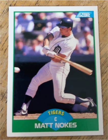 1989 Score #23 Matt Nokes — front