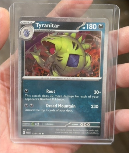 2023 Pokémon #135 Tyranitar — front