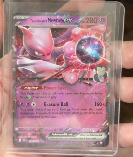 2025 Pokémon TCG Team Rocket's Mewtwo EX 079/217 — front