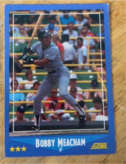 1988 Score #137 Bobby Meacham — front