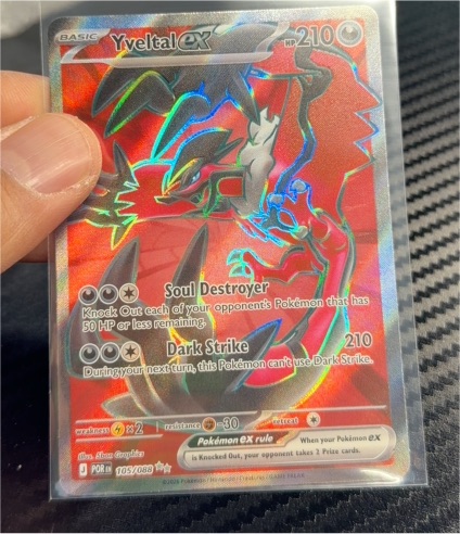 2014 Pokémon XY Perfect Order #105 Yveltal EX — front