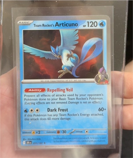 2025 Team Rocket's Articuno #051 Destined Rivals — front