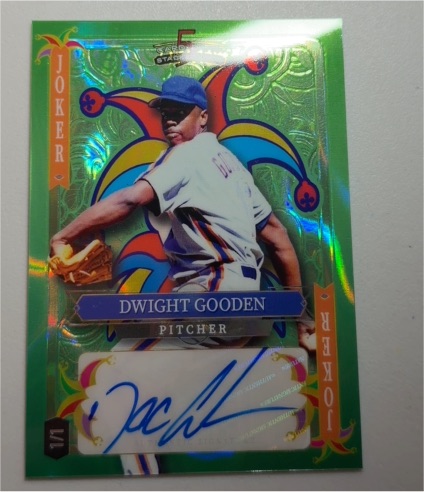 2024 Wild Card 5 Card Draw Stacked Deck #Joker Dwight Gooden — front