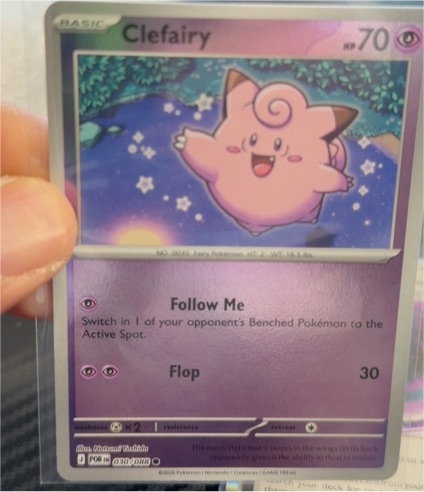 2016 Pokémon Perfect Order #030 Clefairy — front