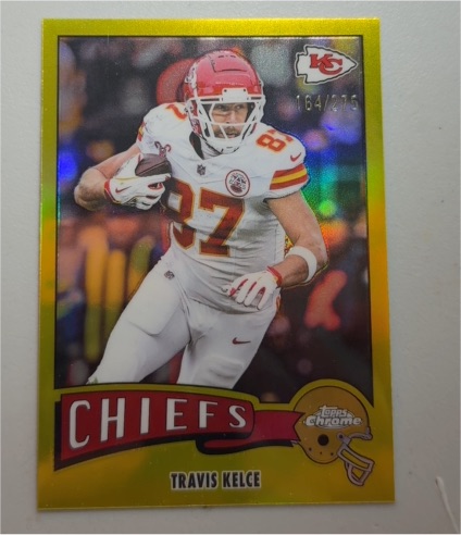 2025 Topps Chrome 1975 Throwback #1975-17 Travis Kelce — front