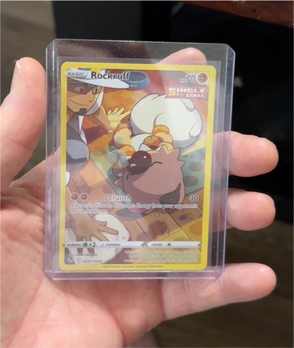 2022 Pokemon Sword & Shield Silver Tempest Trainer Gallery #TG07 Rockruff — front