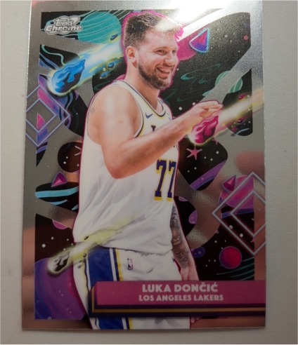 2025-26 Topps Chrome Cosmic #66 Luka Dončić Los Angeles Lakers — front