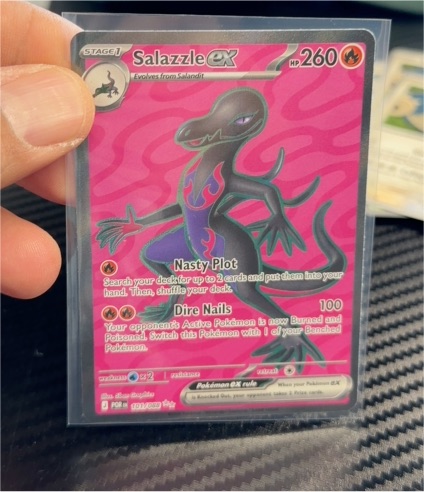 2017 Pokémon TCG Sun & Moon #101 Salazzle EX Perfect Order — front