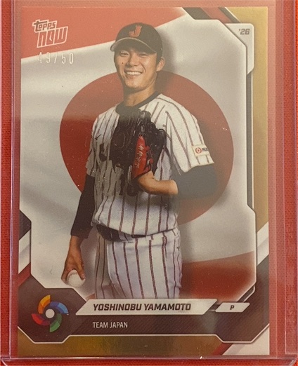 2026 Topps Now #JP03 Yoshinobu Yamamoto — front